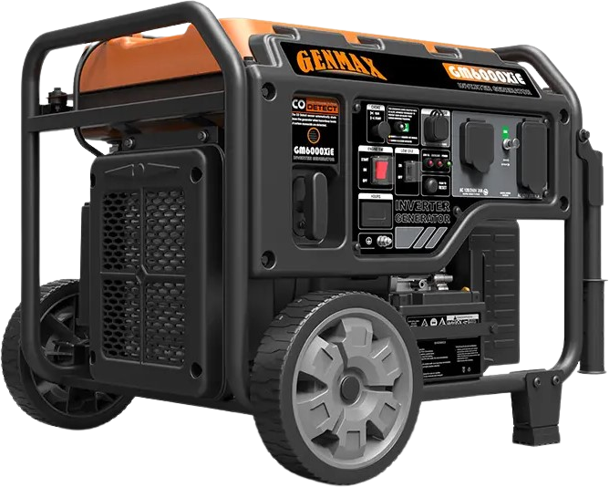 GENMAX GM6000XIE 30 Amp 5250W/6000W Electric Start Gas Inverter Generator with CO Detect New