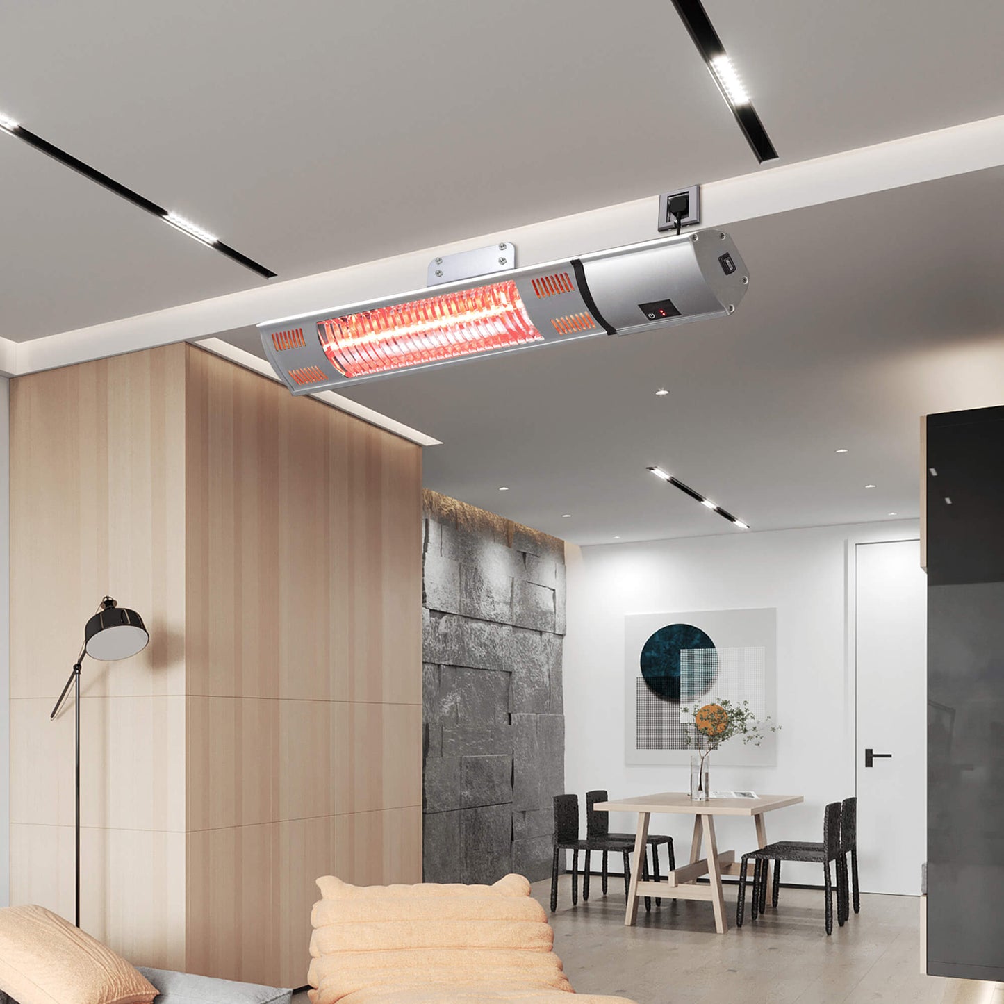 Wall Mounted Infrared Electic Patio Heater / Home Space Heater / Infrared Radiant Heater