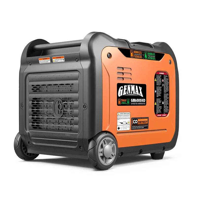 GENMAX GM6000iED 30 Amp 5250W/6000W Remote Start Dual Fuel Inverter Generator with CO Detect New