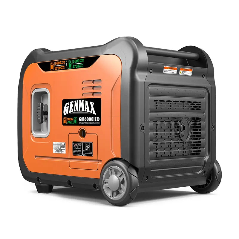 GENMAX GM6000iED 30 Amp 5250W/6000W Remote Start Dual Fuel Inverter Generator with CO Detect New