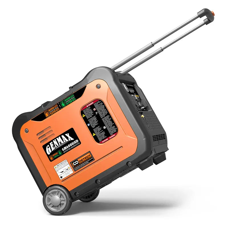 GENMAX GM6000iED 30 Amp 5250W/6000W Remote Start Dual Fuel Inverter Generator with CO Detect New