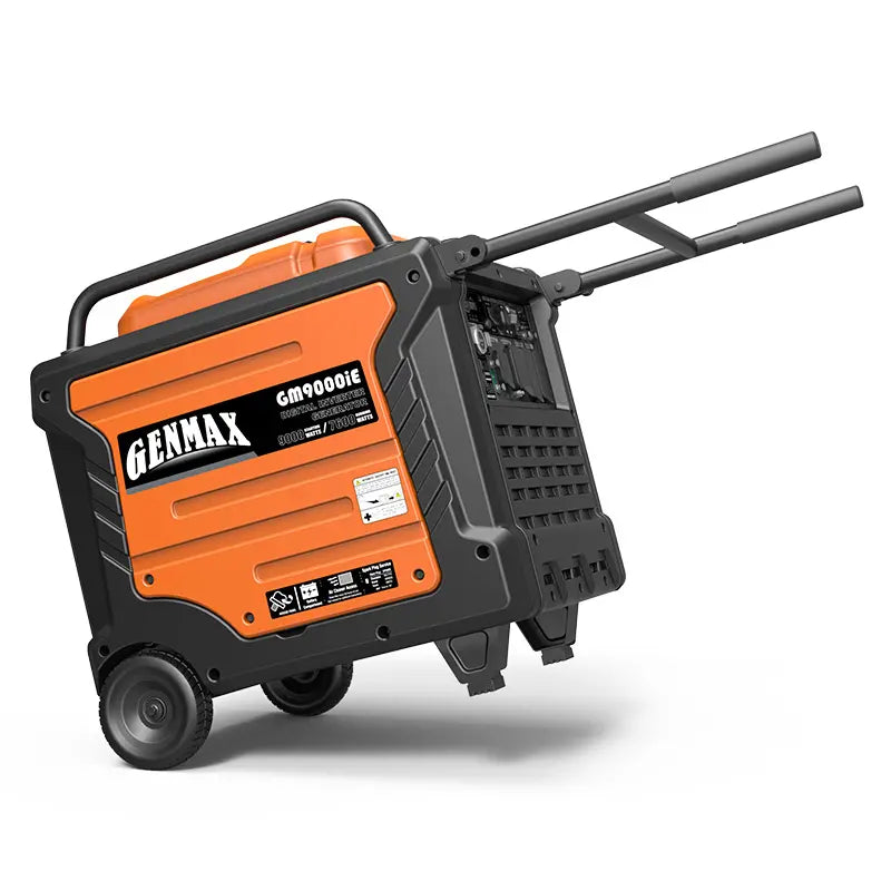 GENMAX GM9000iE 50 Amp 7600W/9000W Remote Start Gas Inverter Generator with CO Detect New