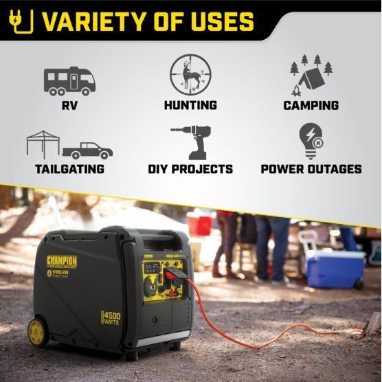 Champion 200990 3500W/4500W Inverter Gas Remote Start Generator New