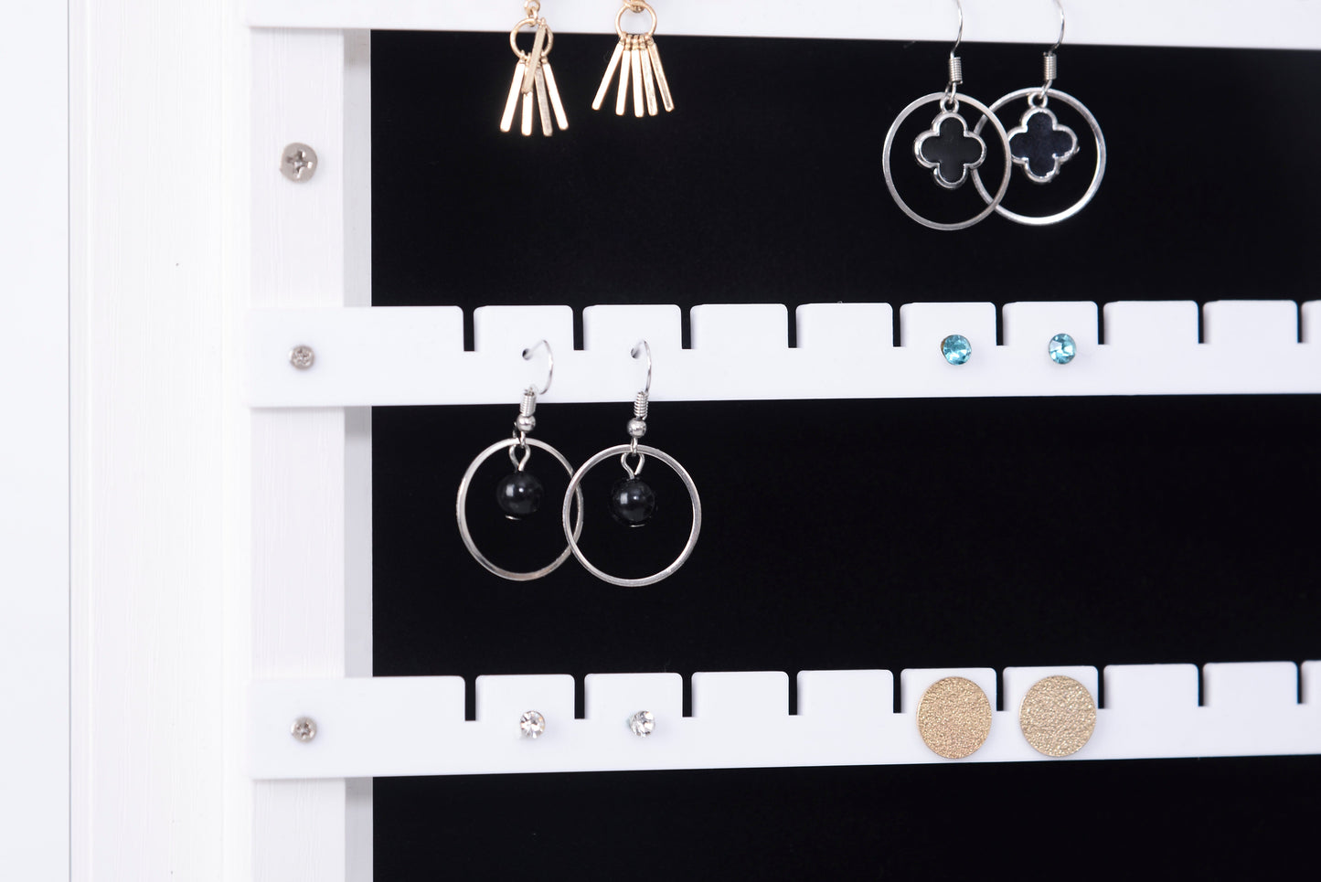 Fashion Simple Jewelry Storage Mirror Cabinet / Jewelry Cabinet Can Be Hung On The Door Or Wall