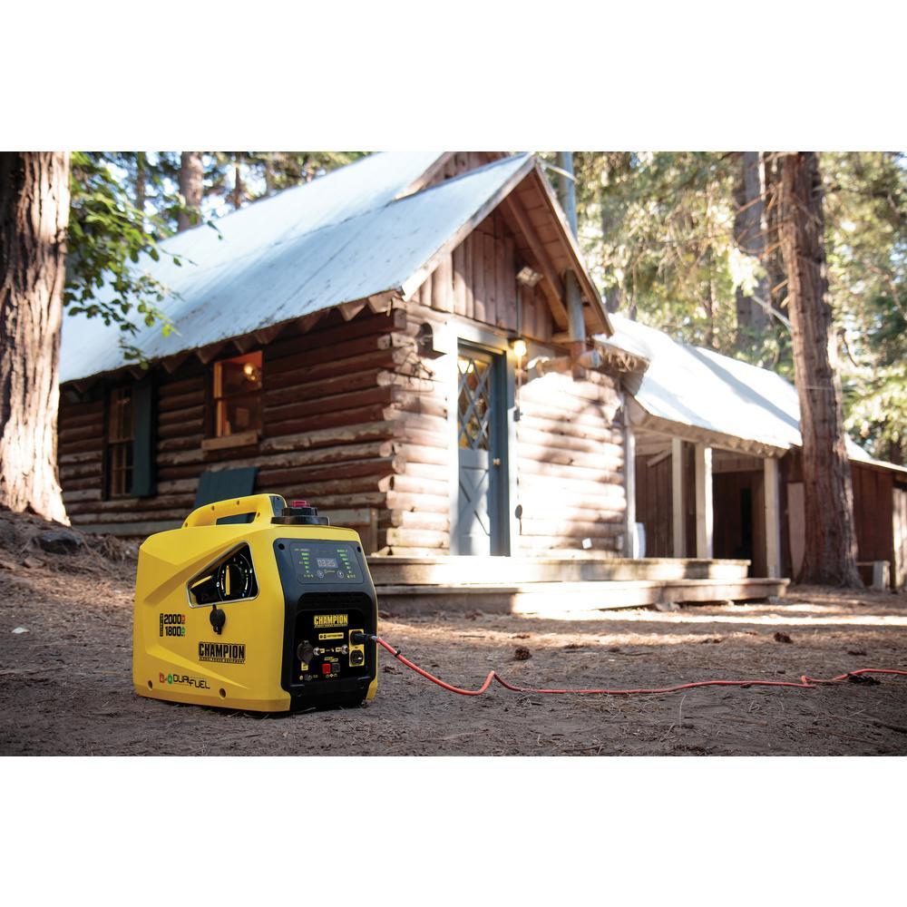 Champion 100402 1600W/2000W Dual Fuel Inverter Generator New
