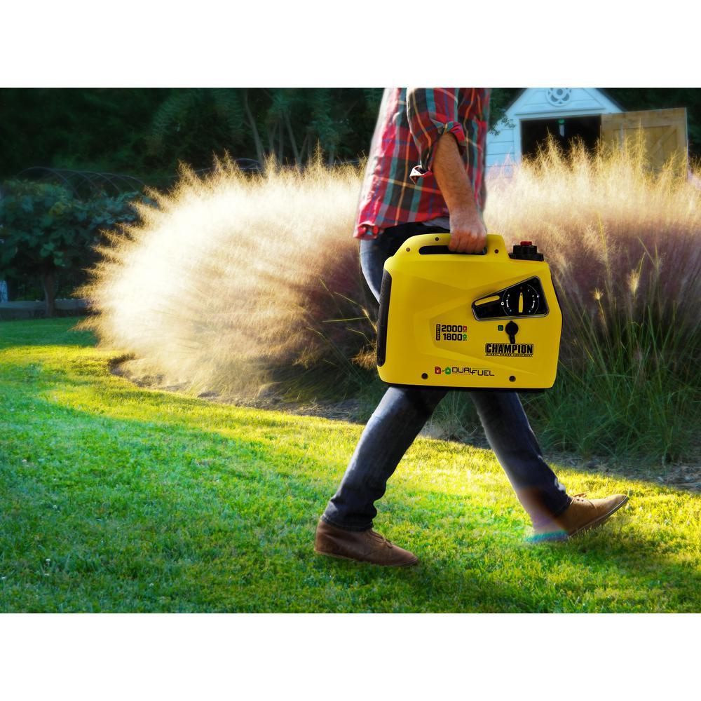 Champion 100402 1600W/2000W Dual Fuel Inverter Generator New