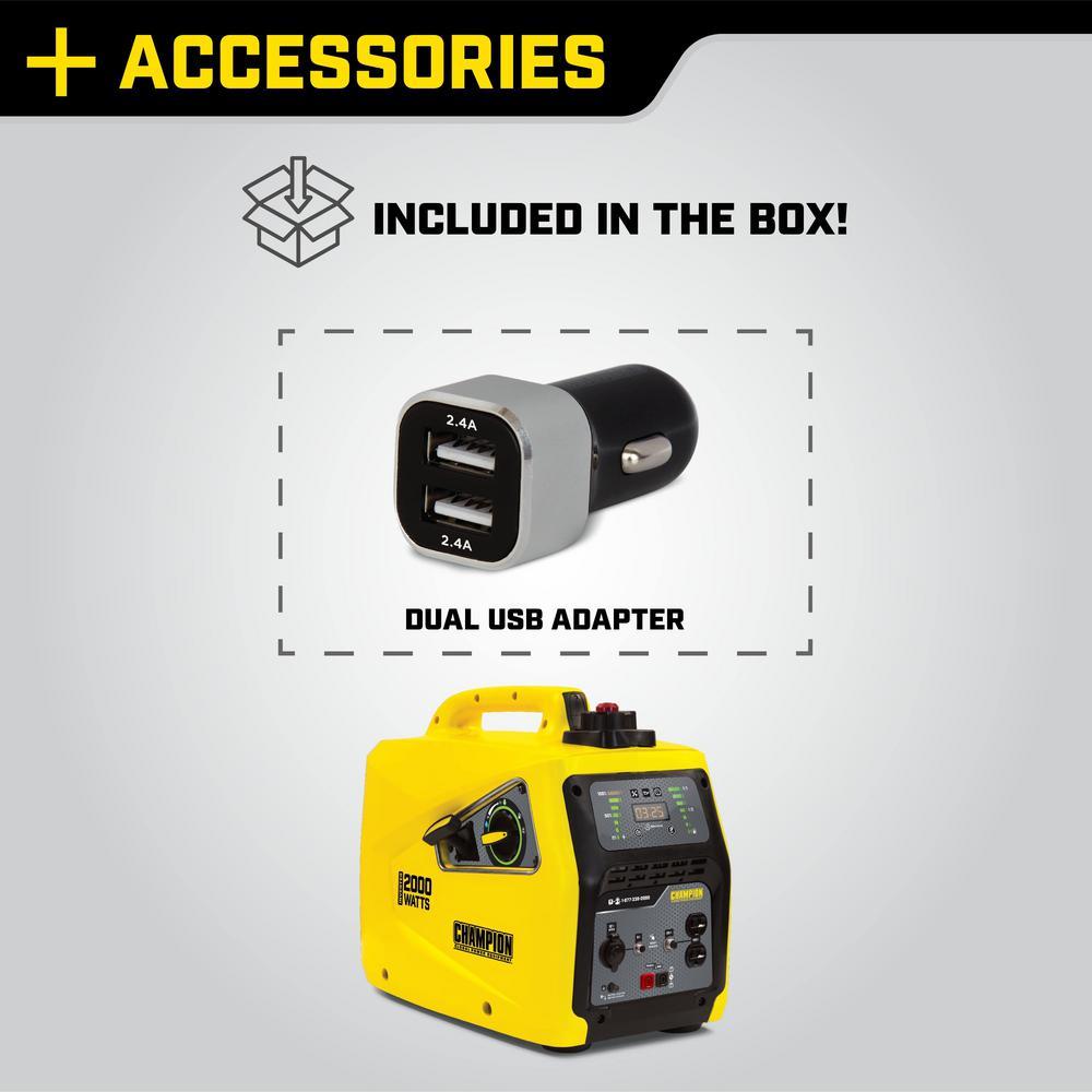 Champion 100306 1600W/2000W Portable Inverter Generator Manufacturer RFB
