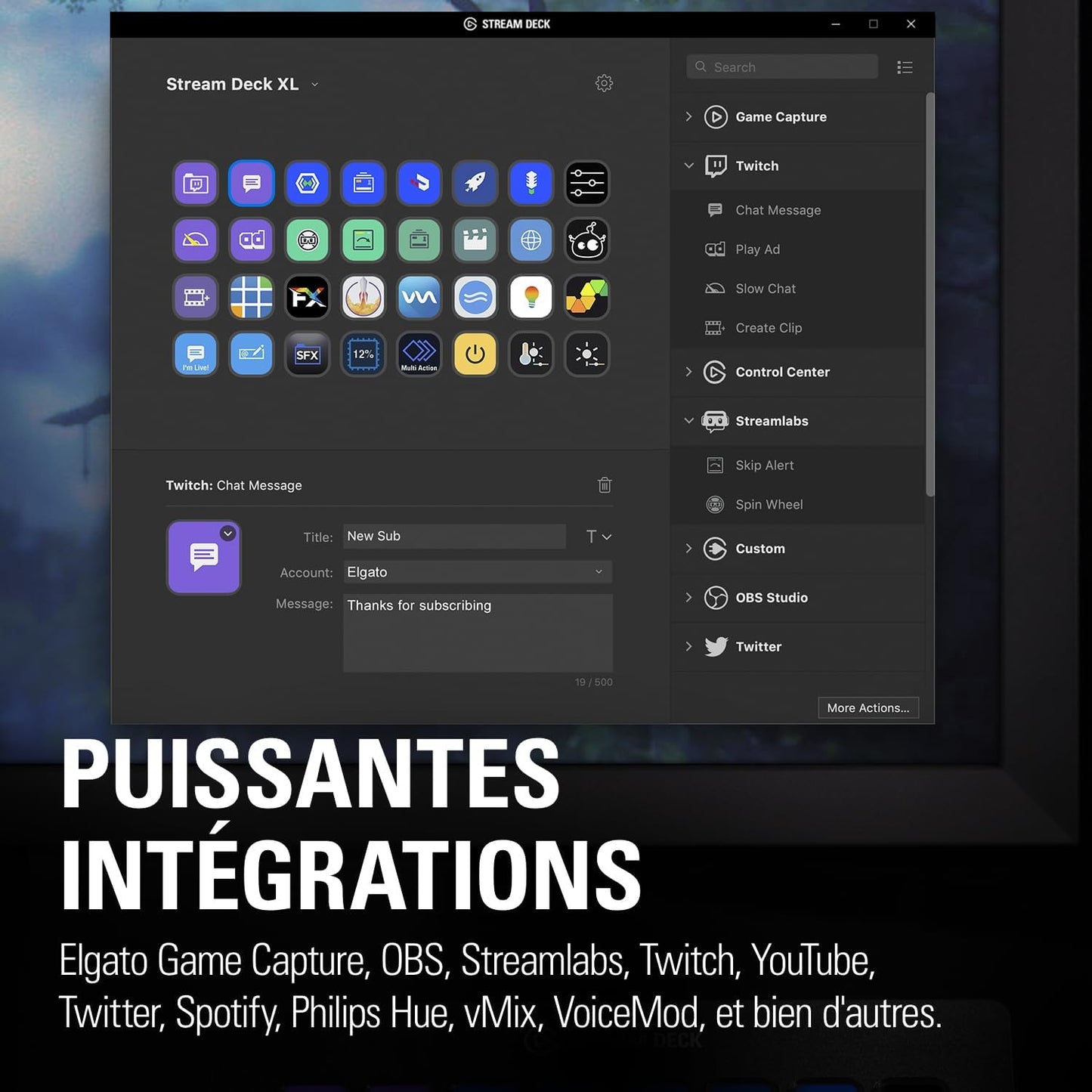 Elgato Stream Deck XL - Advanced Studio Controller, 32 Macro Keys, Trigger Actions in Apps and Software like OBS, Twitch, YouTube and others, Mac and PC Compatible