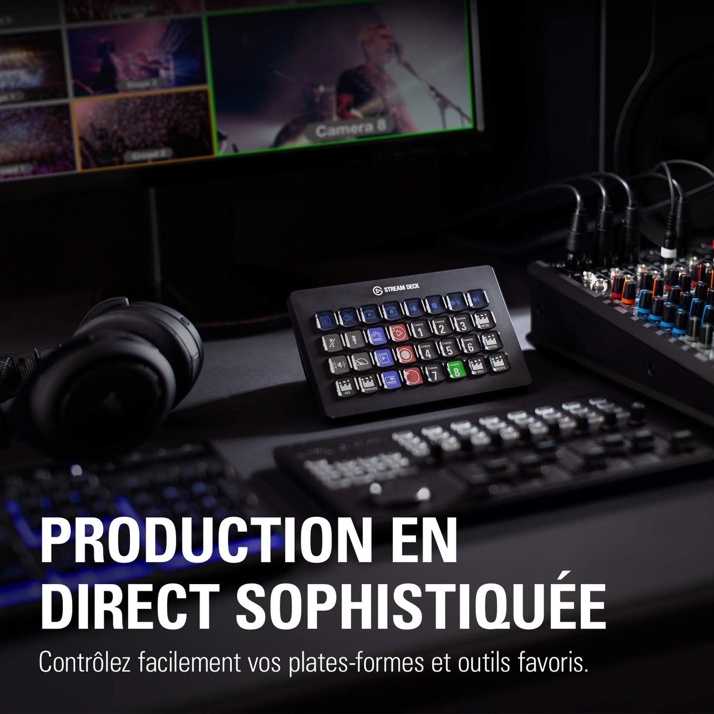 Elgato Stream Deck XL - Advanced Studio Controller, 32 Macro Keys, Trigger Actions in Apps and Software like OBS, Twitch, YouTube and others, Mac and PC Compatible