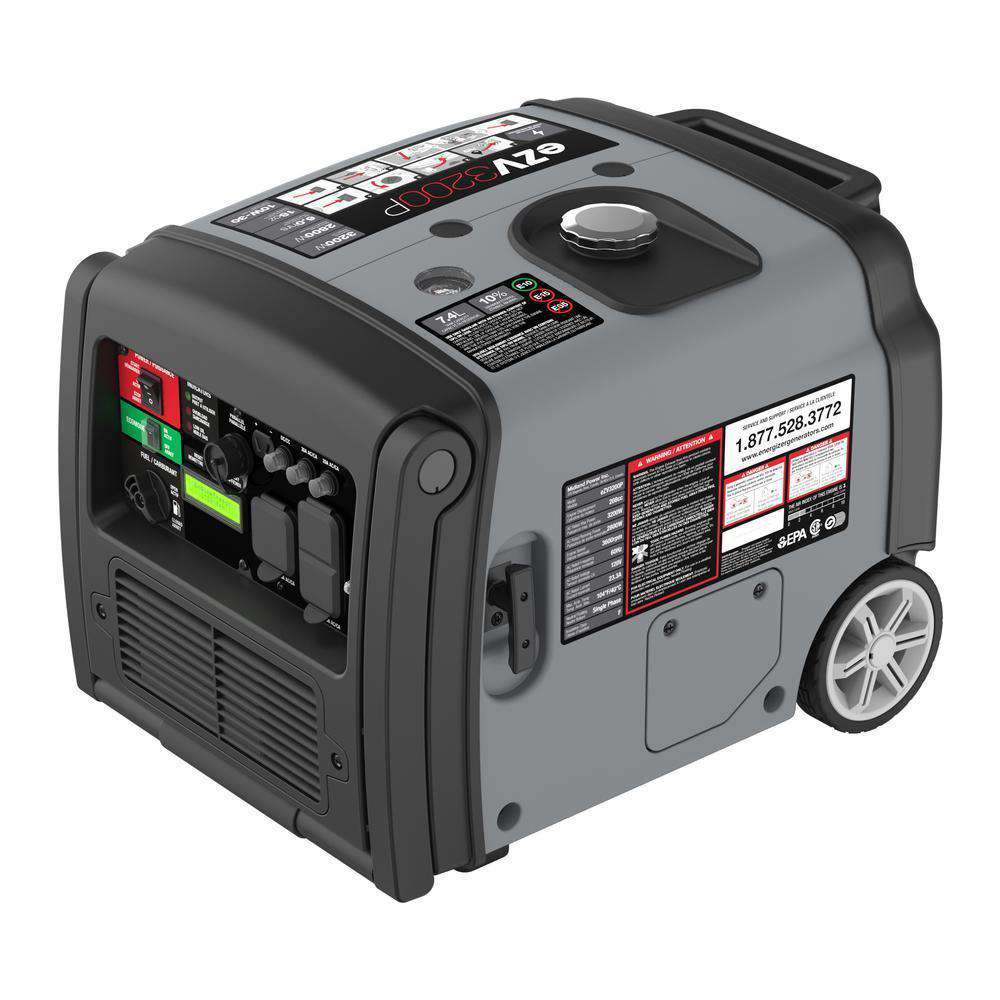 Energizer EZV3200P 3200W Gas Powered Inverter Generator with Remote Start New