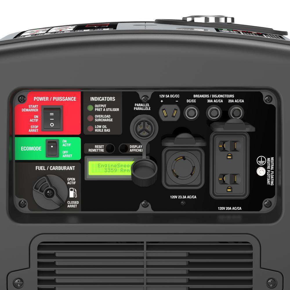 Energizer EZV3200P 3200W Gas Powered Inverter Generator with Remote Start New