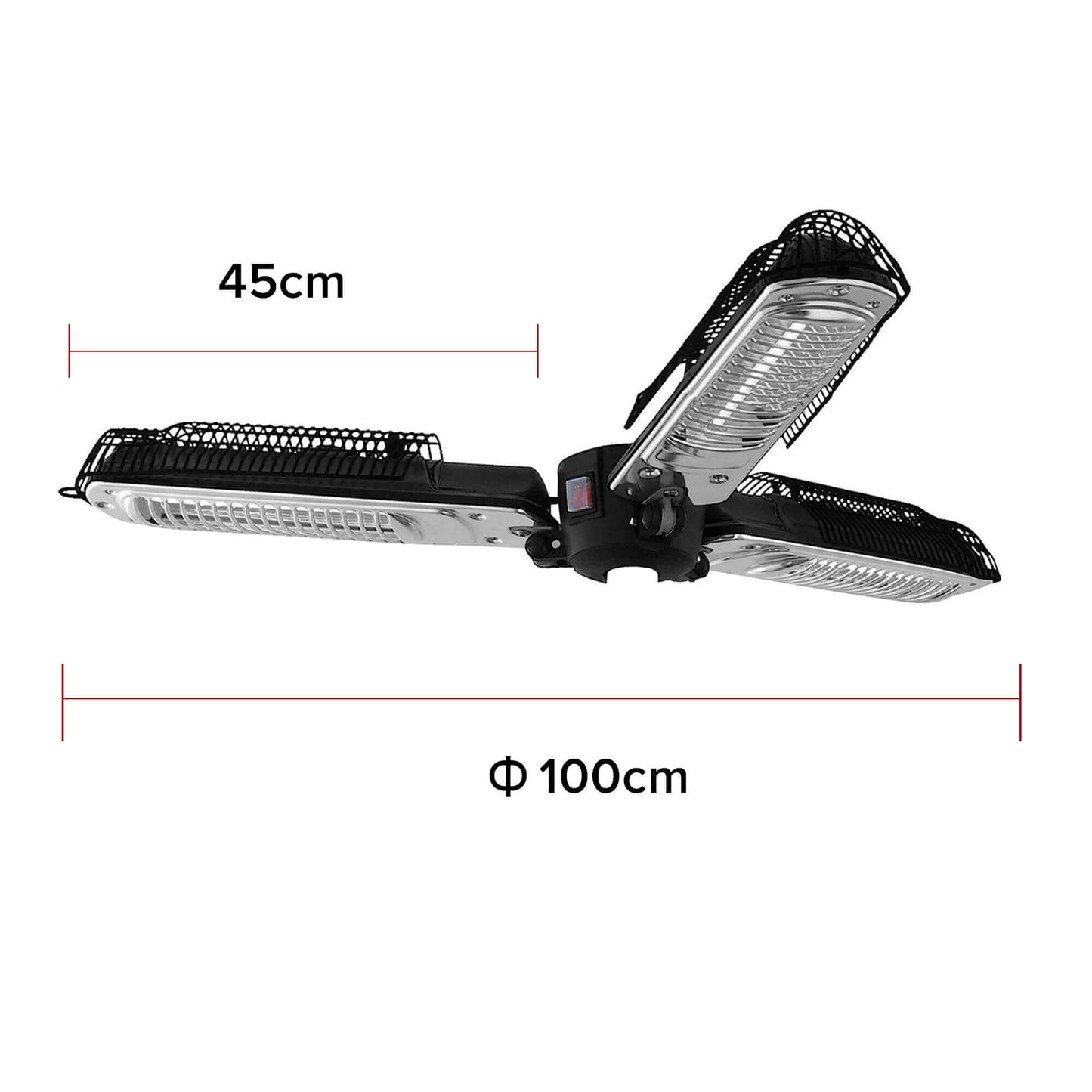 Electric Parasol Patio Umbrella Heater/ Folding Outdoor Efficient Electric Infrared Space Heater