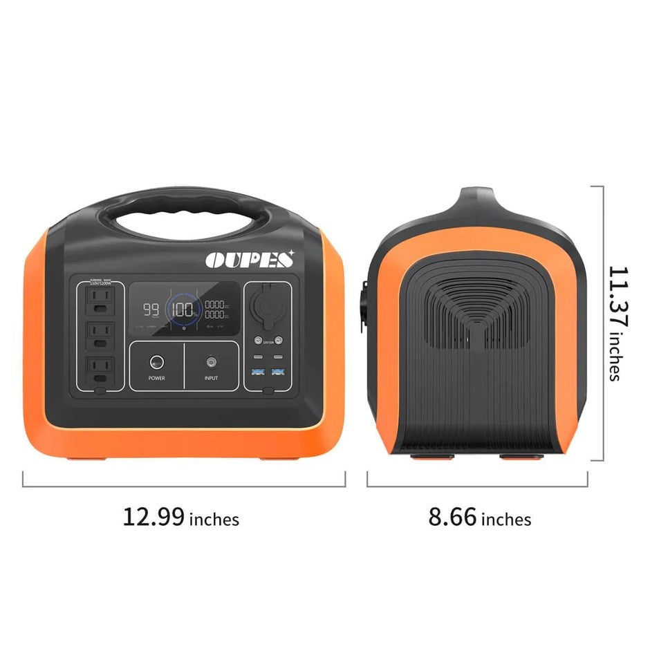 Oupes UPP-1200 Portable Power Station 1200W/3600W 992Wh New