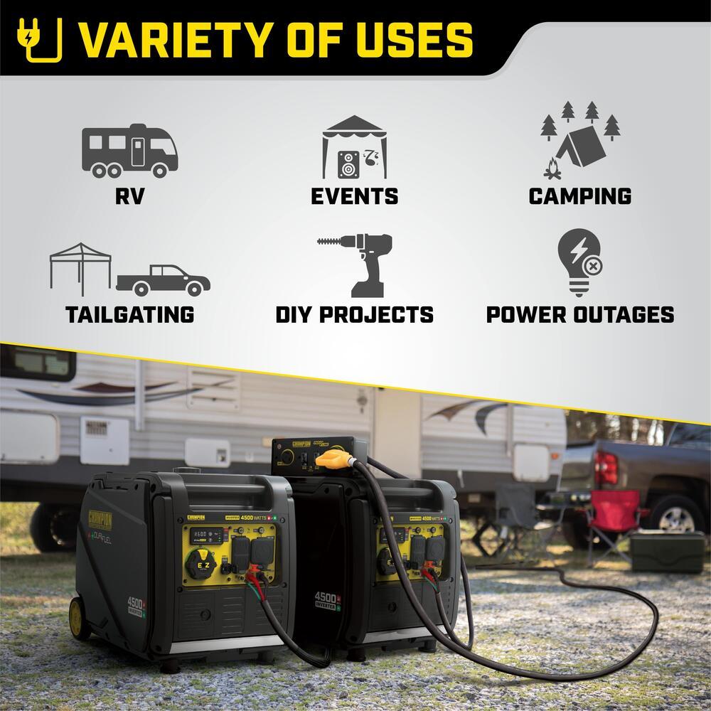 Champion 200991 3500W/4500W Inverter Dual Fuel Electric Start Generator New
