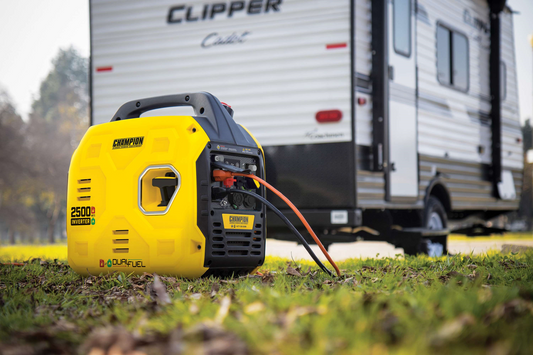 Champion 201183 Dual Fuel Gas Propane Inverter Generator 1850W/2500W Low THD and Parallel Ready with CO Shield New