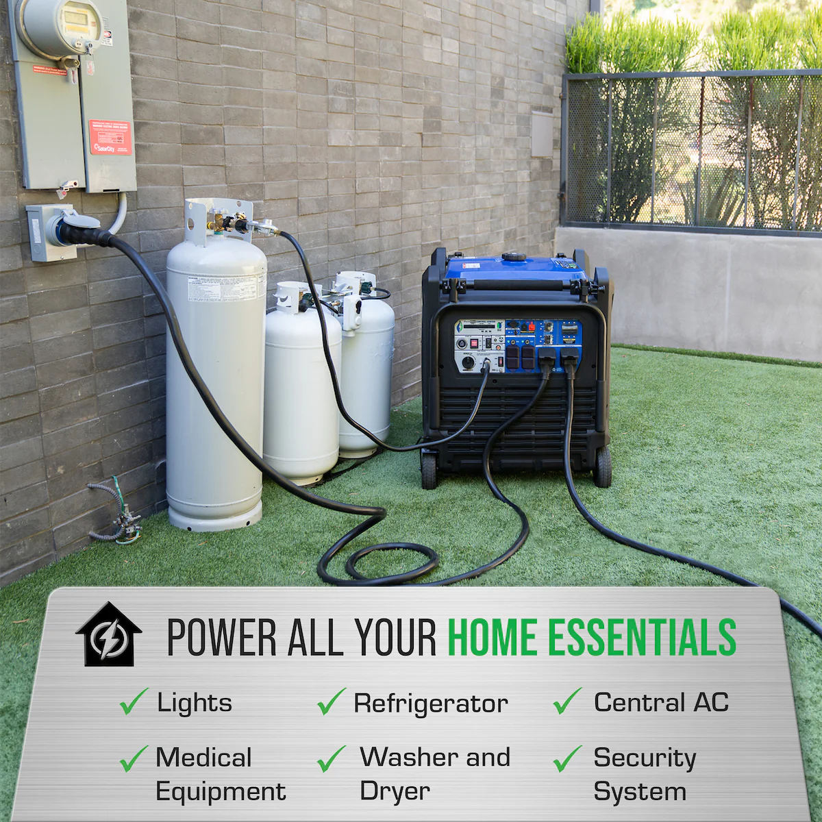 DuroMax XP16000iH 13000W/16000W Dual Fuel Gas Propane Inverter Generator with CO Alert and Remote Start New